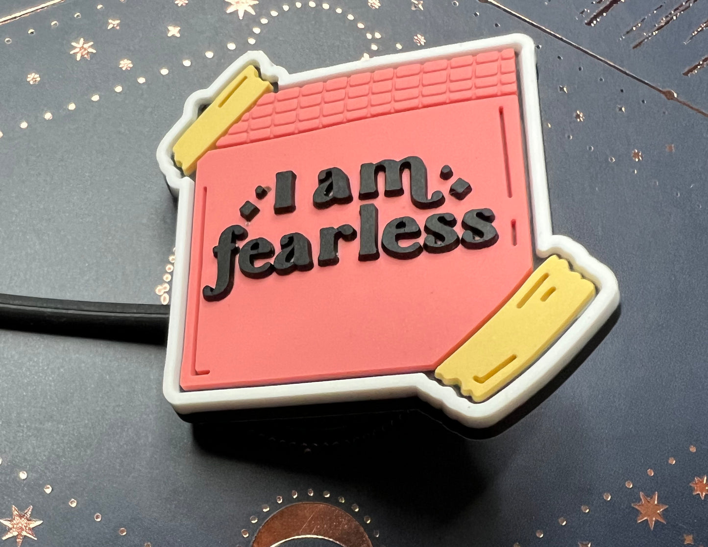 8MM Straw Topper - I Am Fearless - Taylor