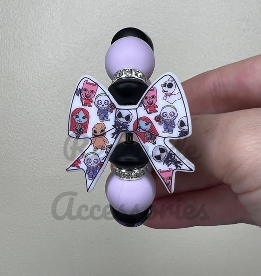 Silicone Charm - Jack Bow - Nightmare