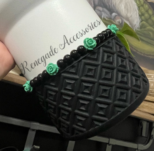 Bracelet Stack - Teal Roses - HYDROJUG
