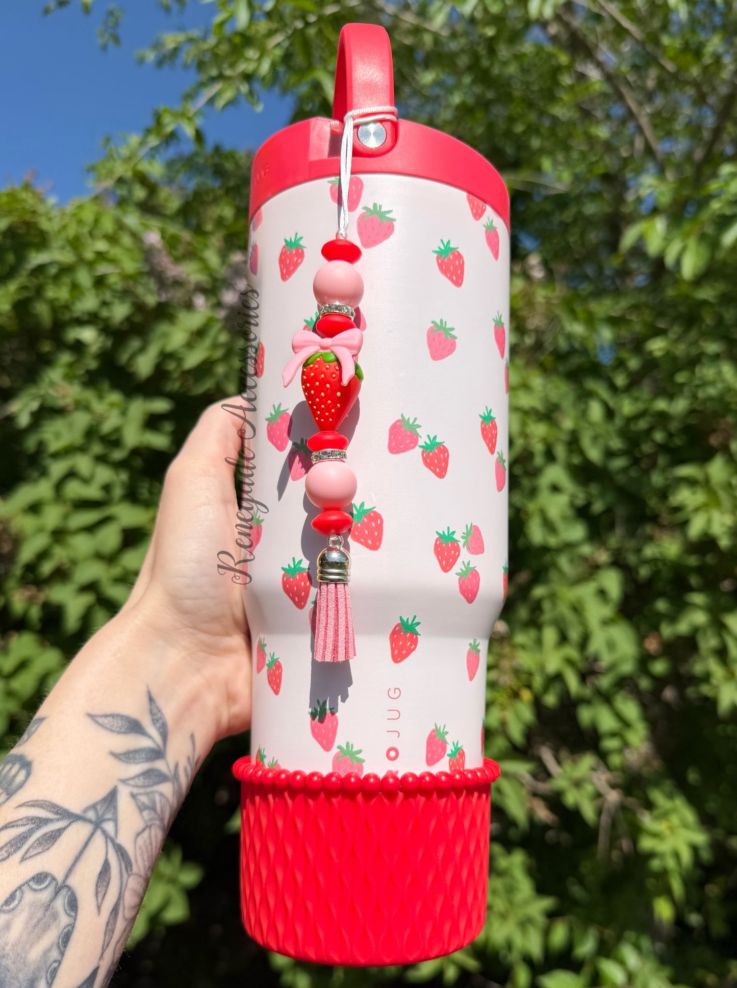 Bracelet Stack - Red Berry Cute - 🖤32 Oz HYDROJUG🖤