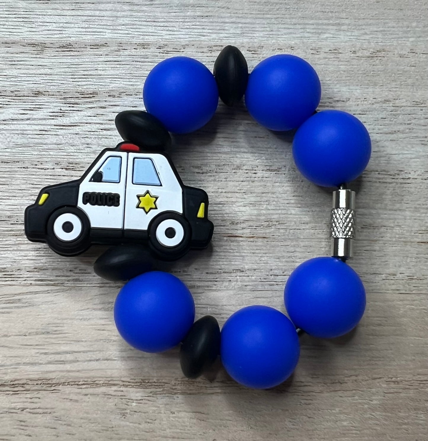 Silicone Charm - Police Car