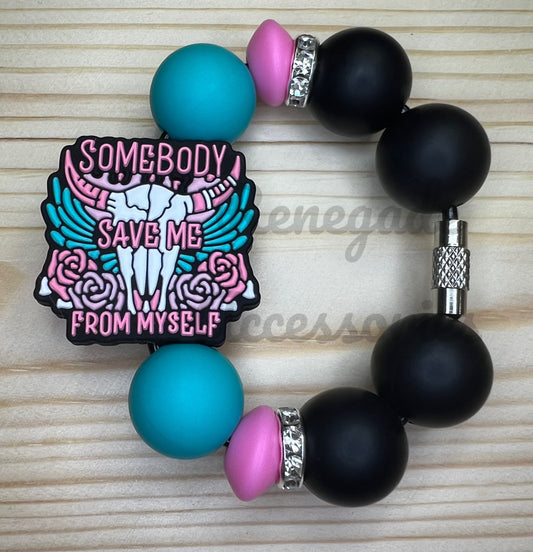 Silicone Charm - Somebody Save Me