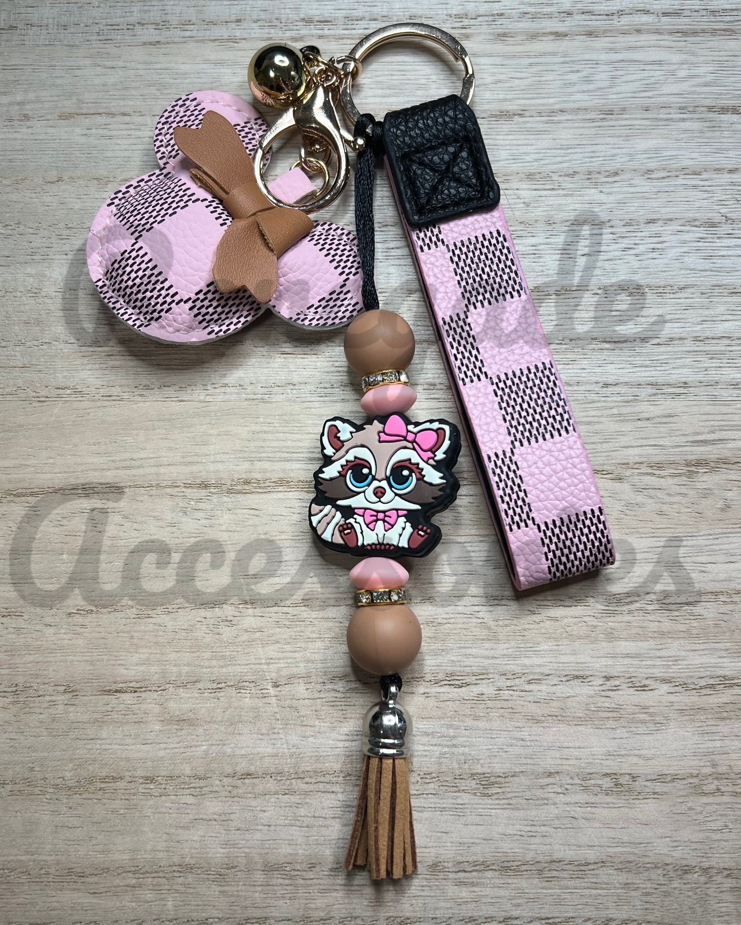 Luxury Keychain - Luxe - Raccoon