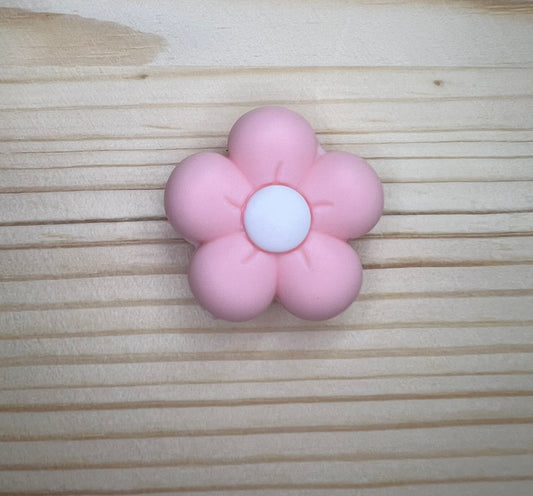 Focal Bead - Pink Daisy