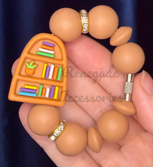 Silicone Charm - Bookshelf