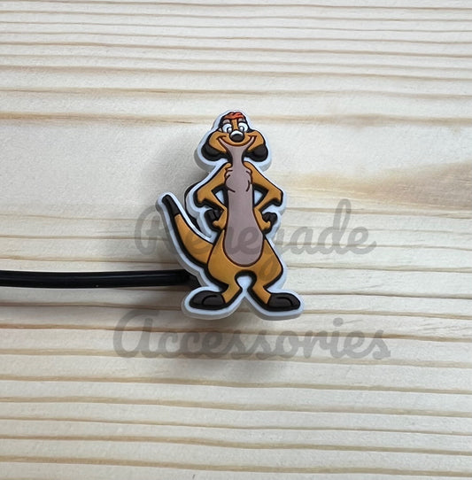 Straw Topper - Lion Character Meerkat