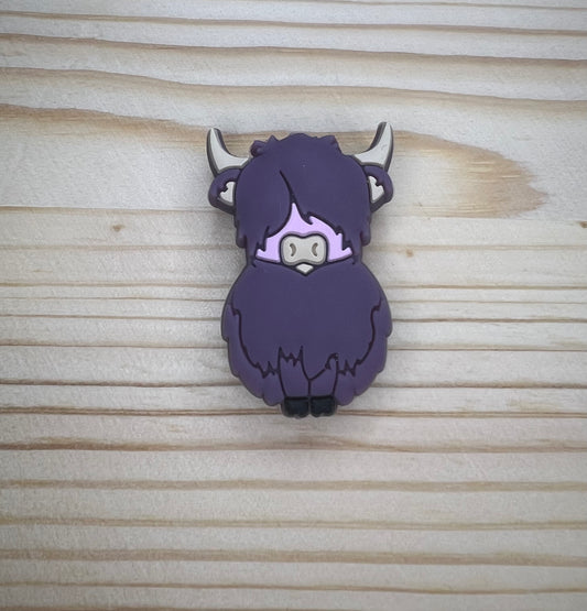 Focal Bead - Purple Cow