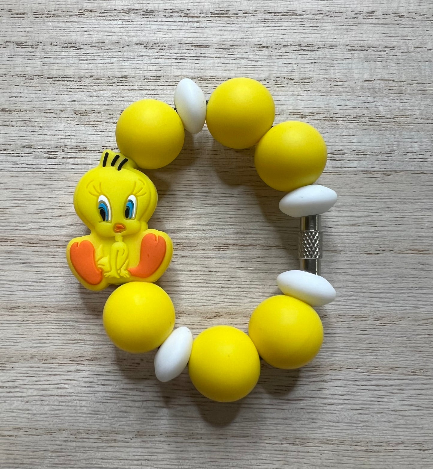 Silicone Charm - Yellow Bird Character