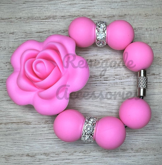 Silicone Charm - Taffy Rose