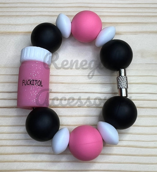 Silicone Charm - F**itol Pill Bottle