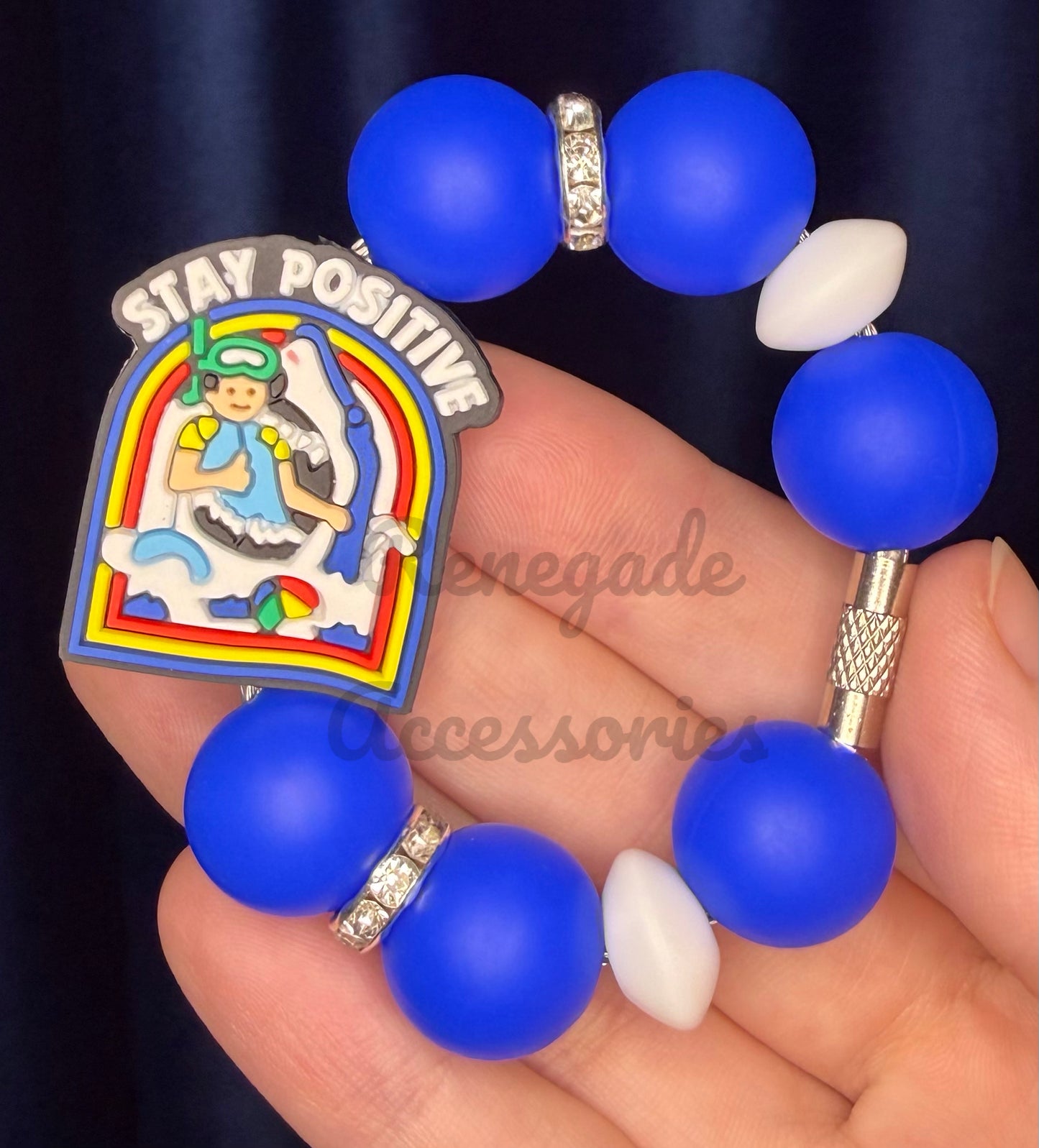 Silicone Charm - Stay Positive