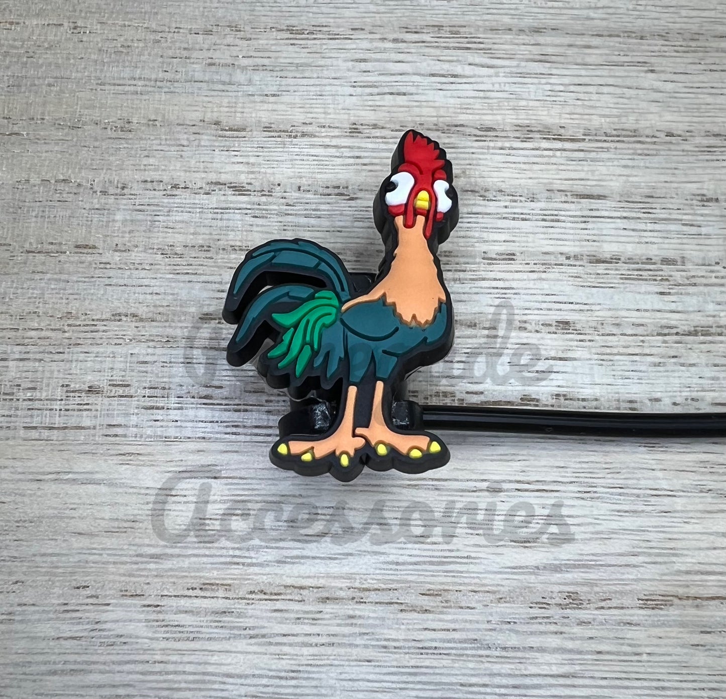Straw Topper - Island Character Chicken