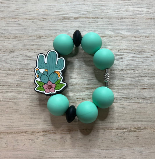 Silicone Charm - Cactus - Flower