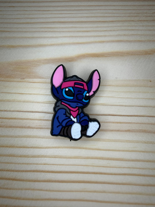 Focal Bead - Blue Alien