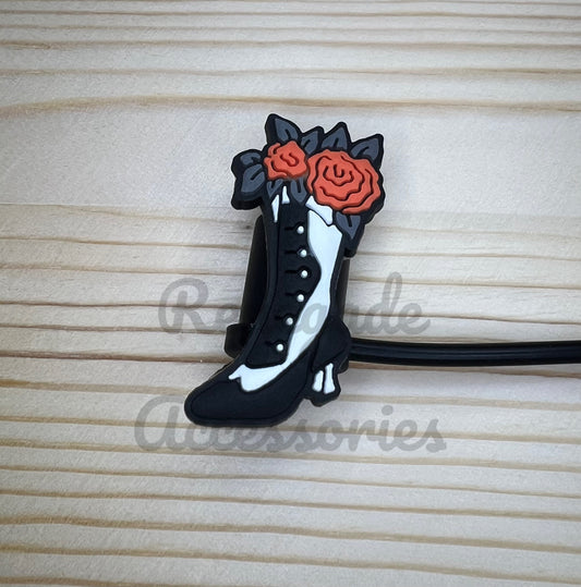 Straw Topper - Rose Boot