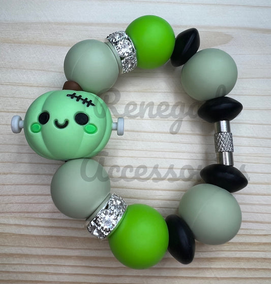 Silicone Charm - Frankenstein Pumpkin