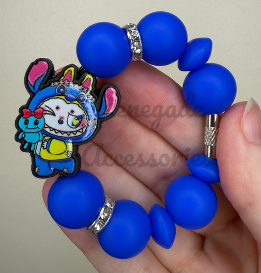 Silicone Charm - Blue Alien Bubu