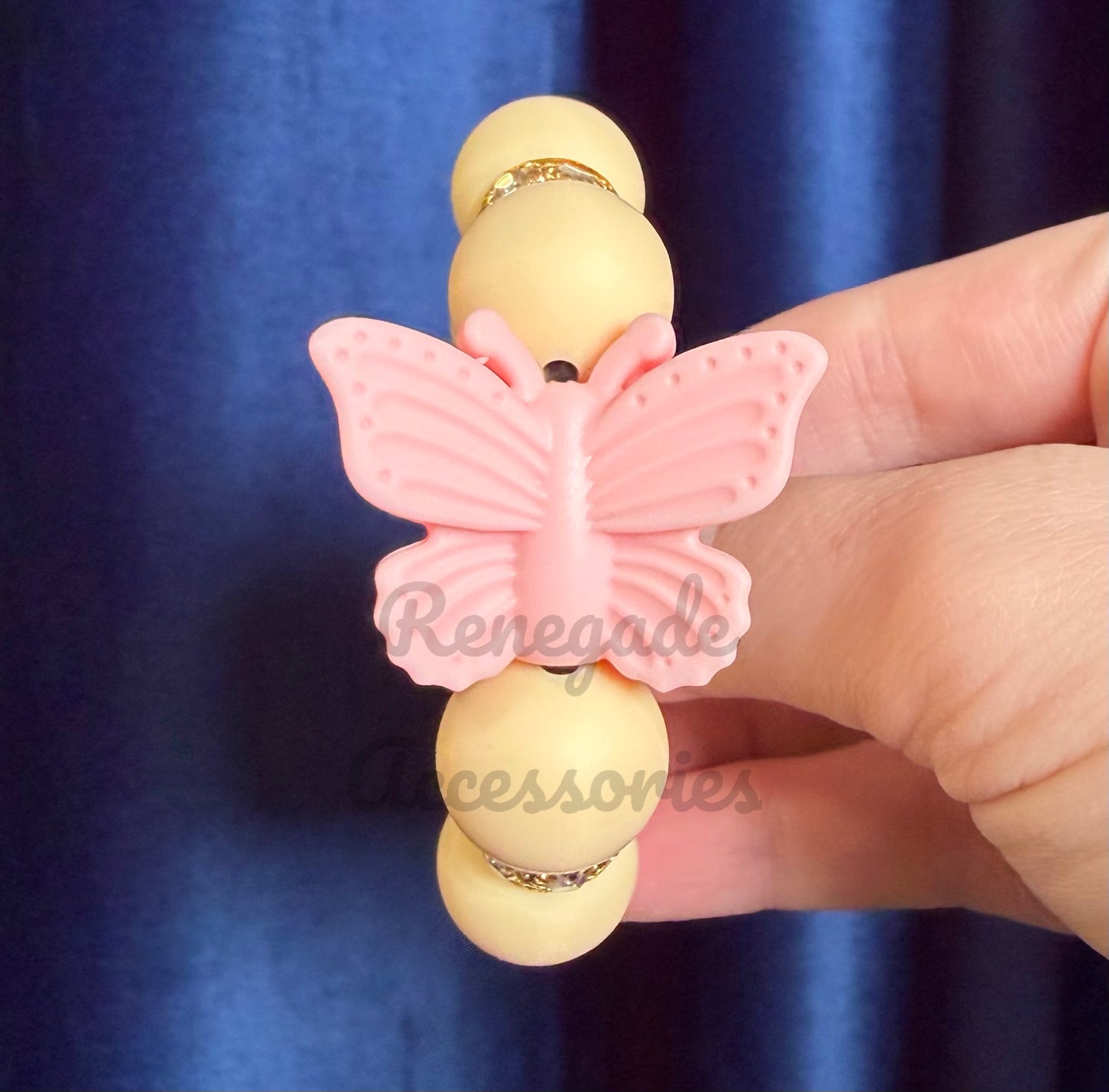 Silicone Charm - Pink Butterfly - Keepsake