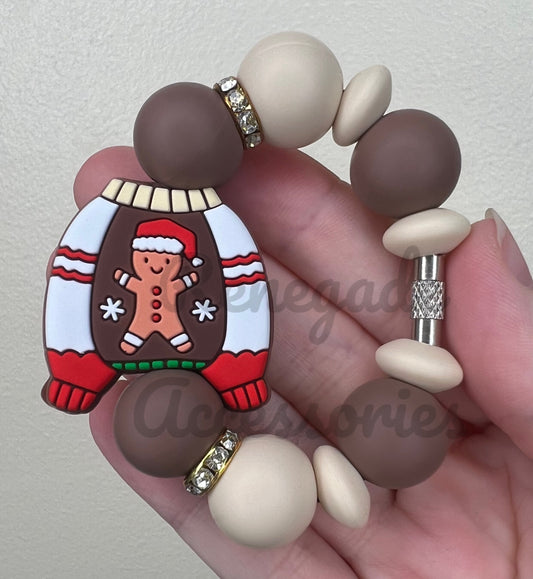 Silicone Charm - Gingerbread Sweater