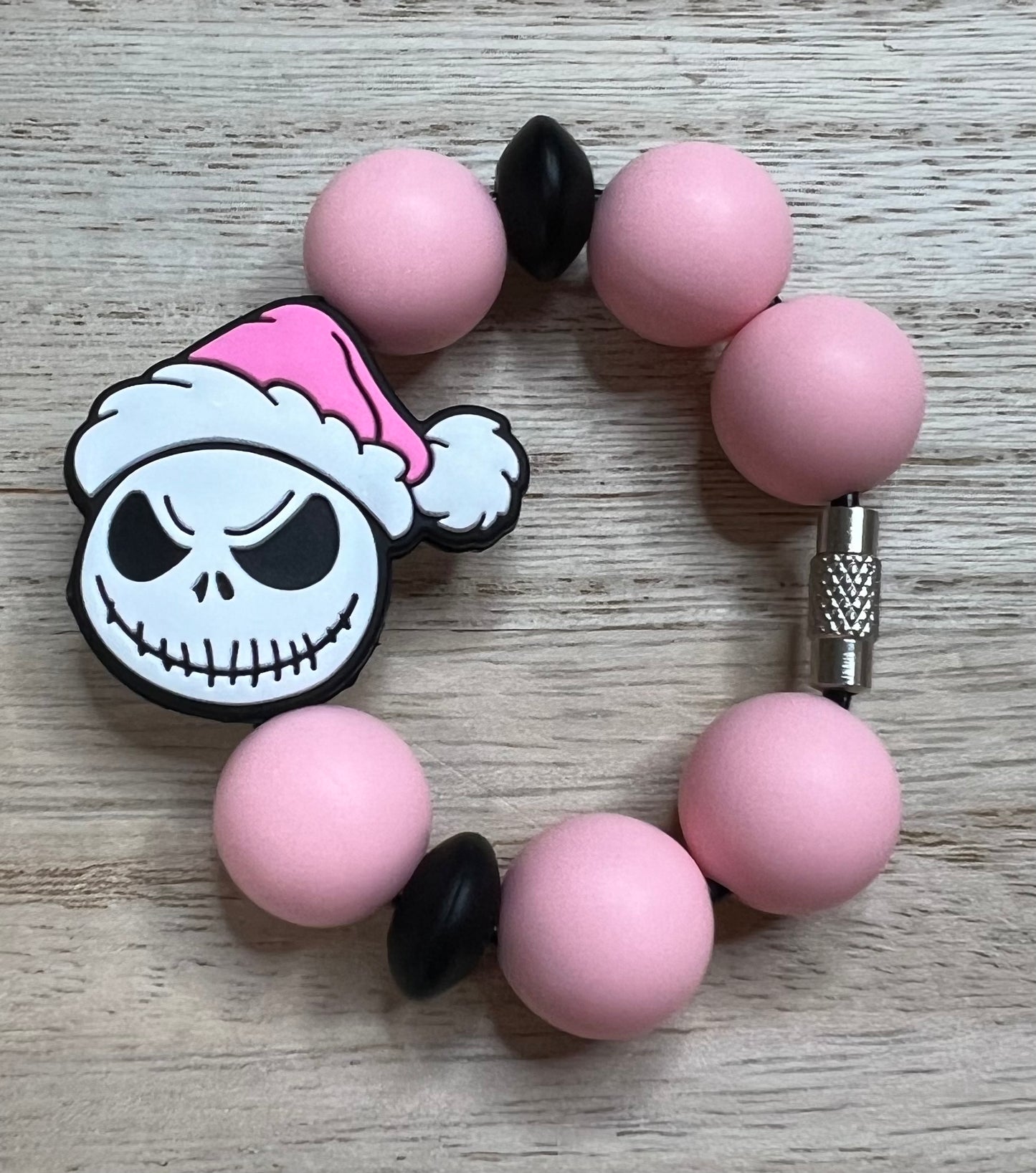 Silicone Charm - Nightmare - Pink Christmas Jack - Character