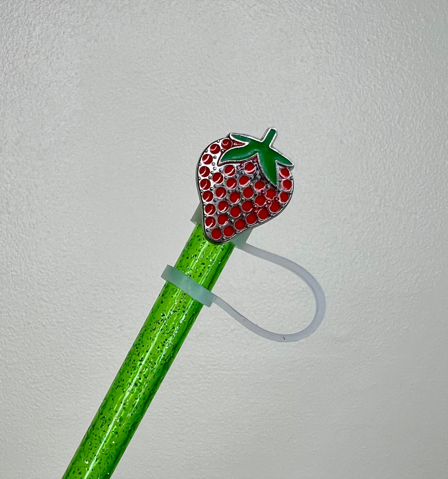 Straw Topper - Metal - Strawberry - Food