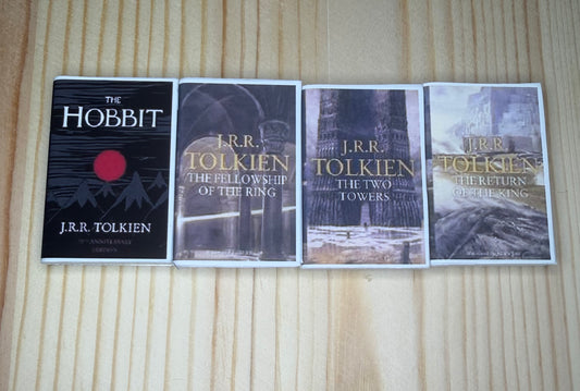3D Printed Book Bundle - LOTR/Hobbit Set Of 4