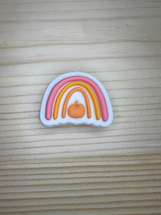 Focal Bead - Rainbow Pumpkin