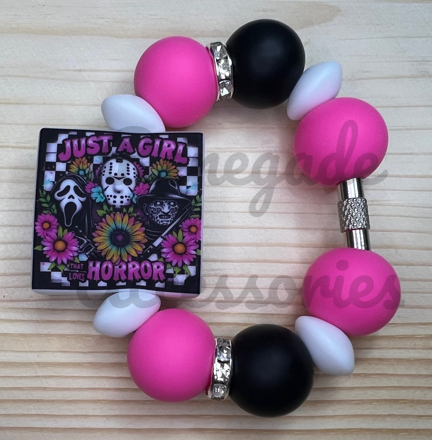 Silicone Charm - Just A Girl Who Loves Horror