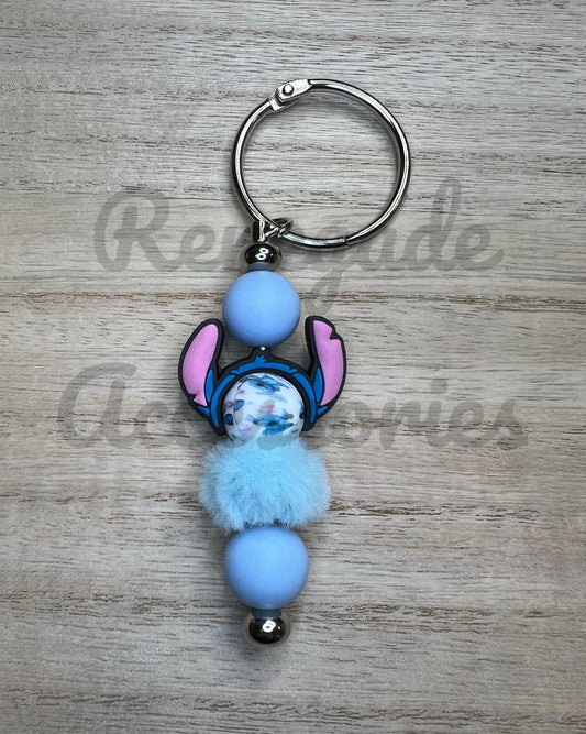 Silicone Charm - Blue Alien Character