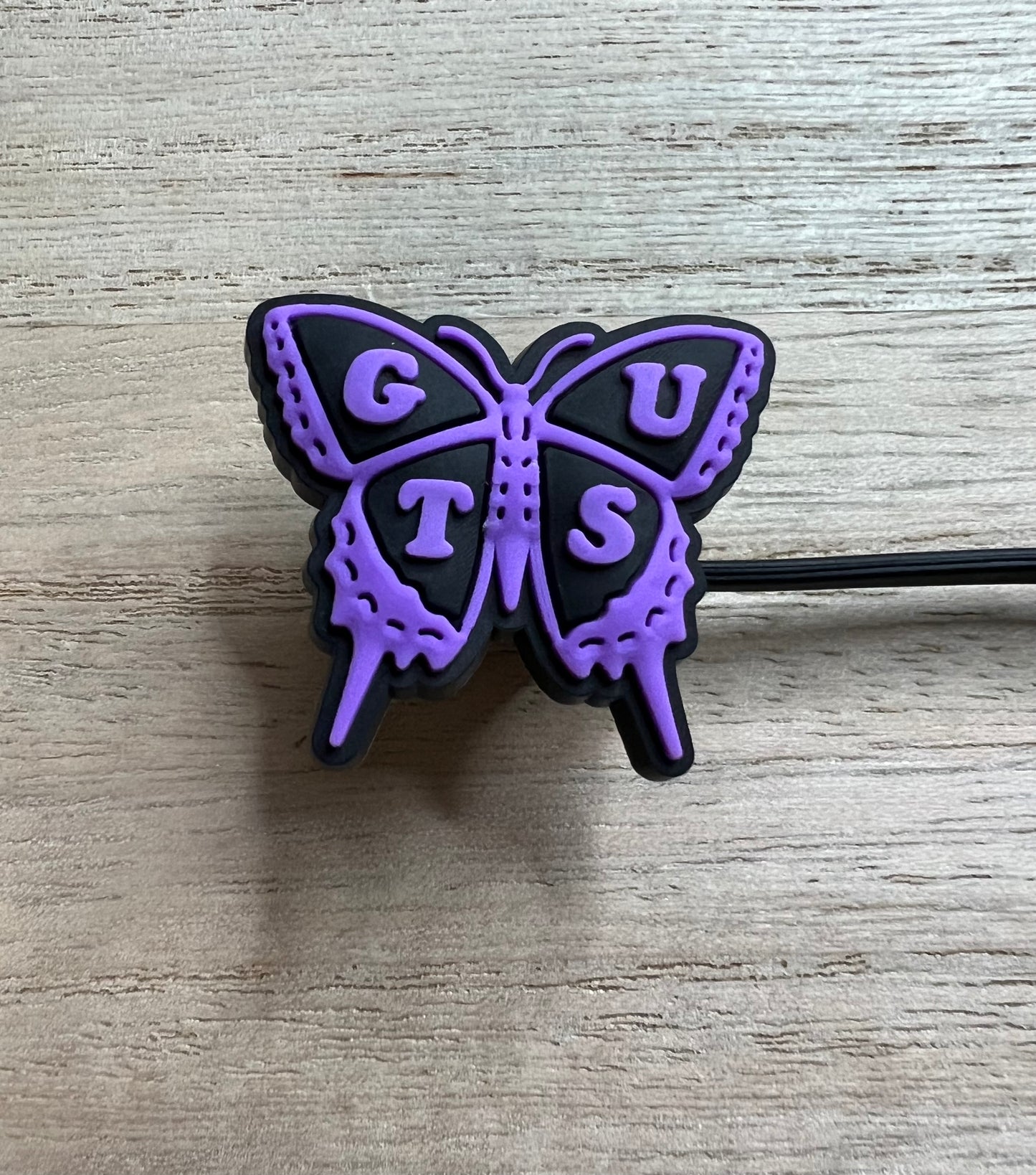 Straw Topper - OR Guts Butterfly - Olivia