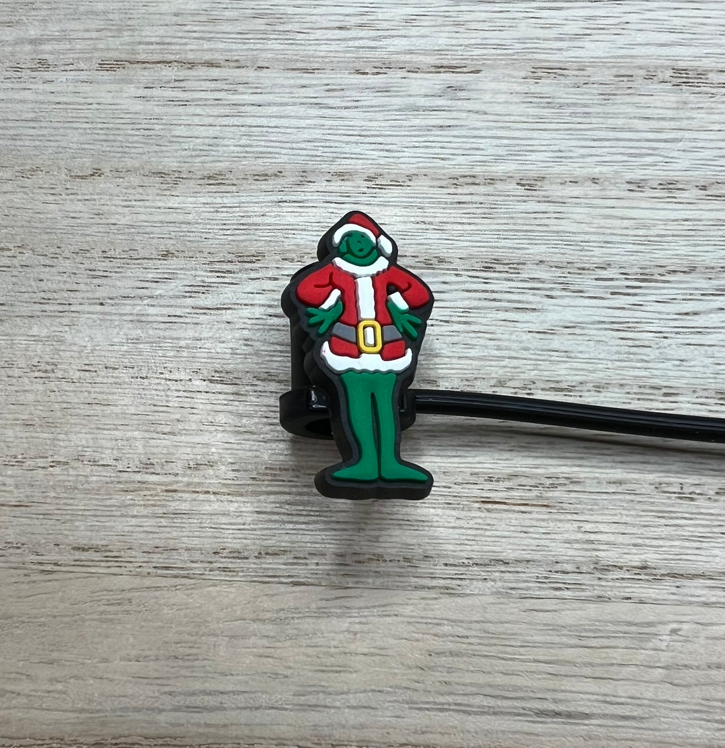 Straw Topper - Christmas Green Guy Body