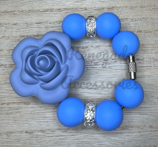 Silicone Charm - Peri Rose