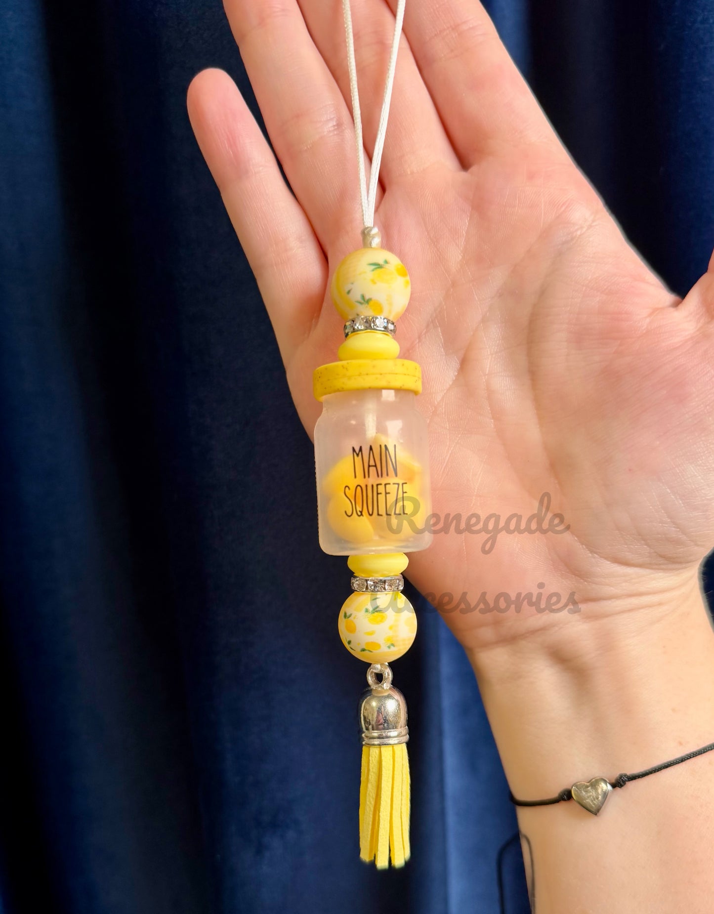Silicone Charm - Enchanted Charms - Main Squeeze Jar Of Lemons 🖤32 Oz Sport🖤