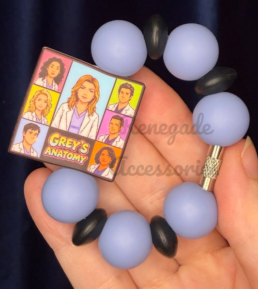 Silicone Charm - Greys