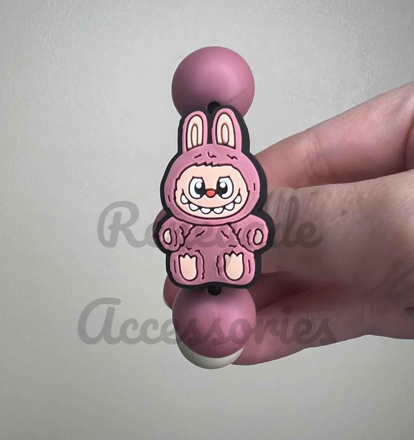 Silicone Charm - Bubu Pink