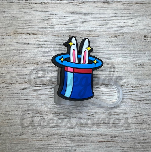 Straw Topper - Magicians Hat Bunny