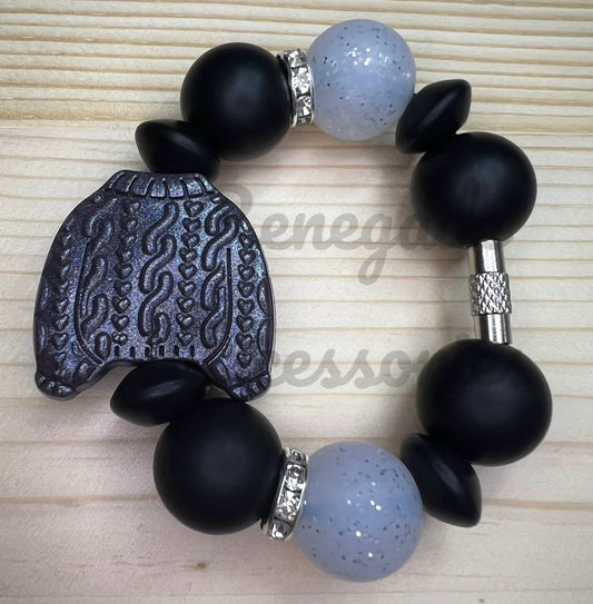 Silicone Charm - Opal Black Sweater