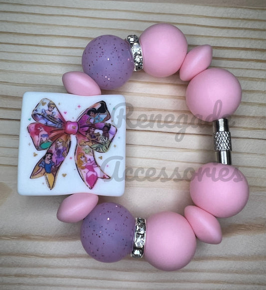 Silicone Charm - Princess Bow