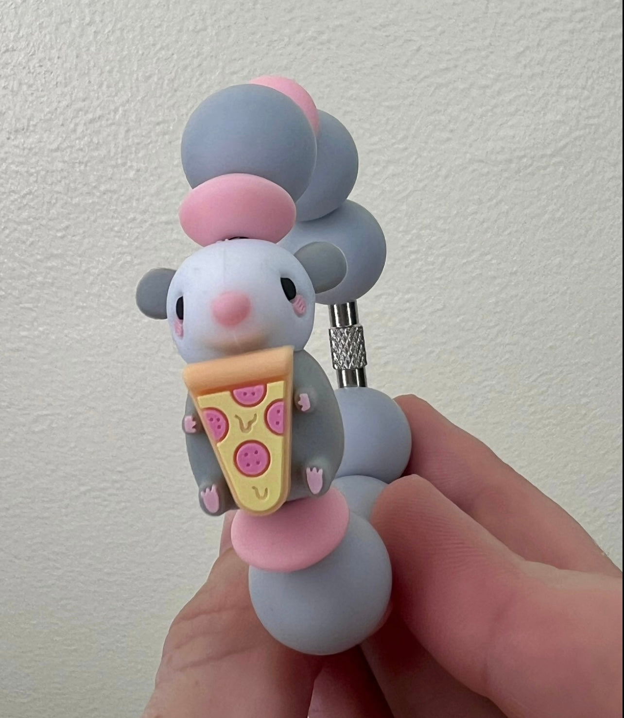 Silicone Charm - Pizza Possum - Food