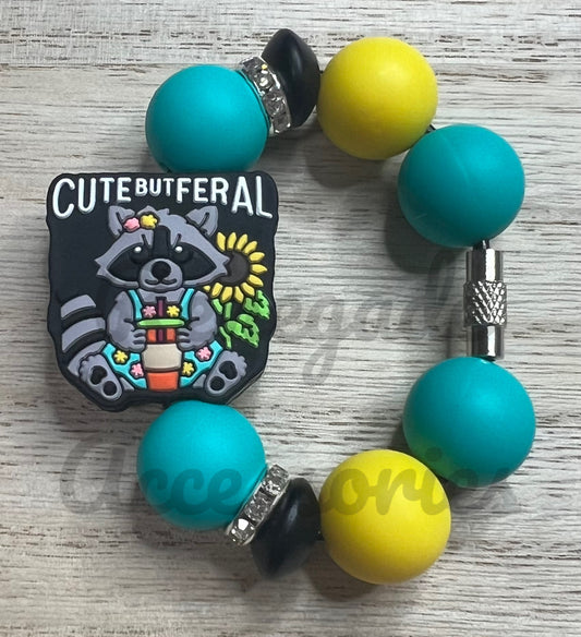 Silicone Charm - Cute But Feral - Raccoon