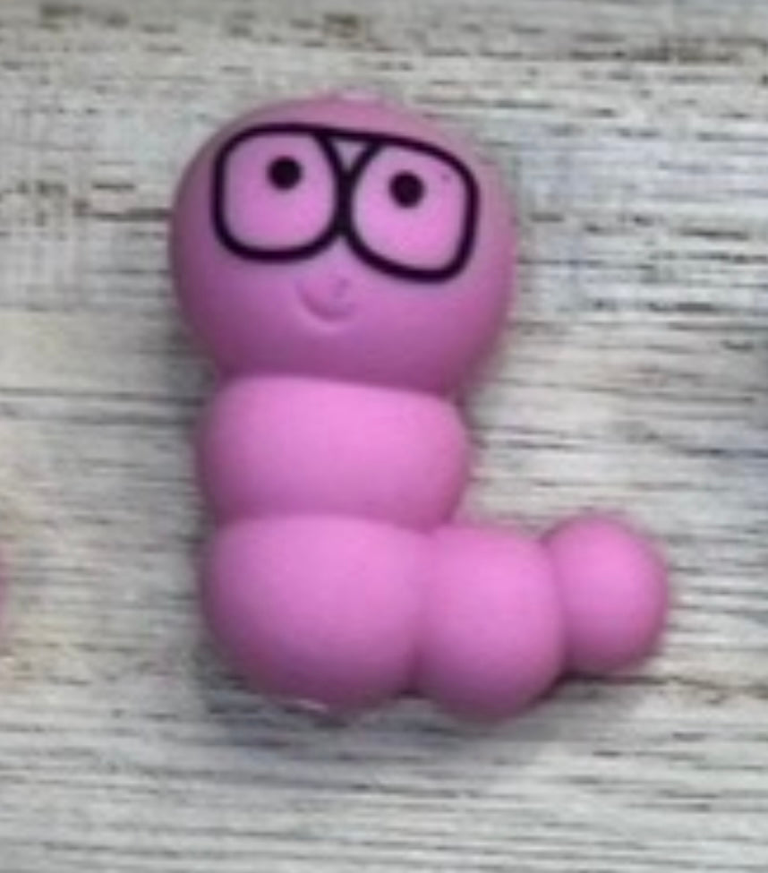 Focal Bead - Book Worm
