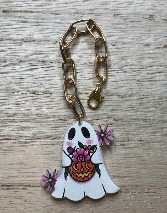 Metal Charm - Ghost - Gold