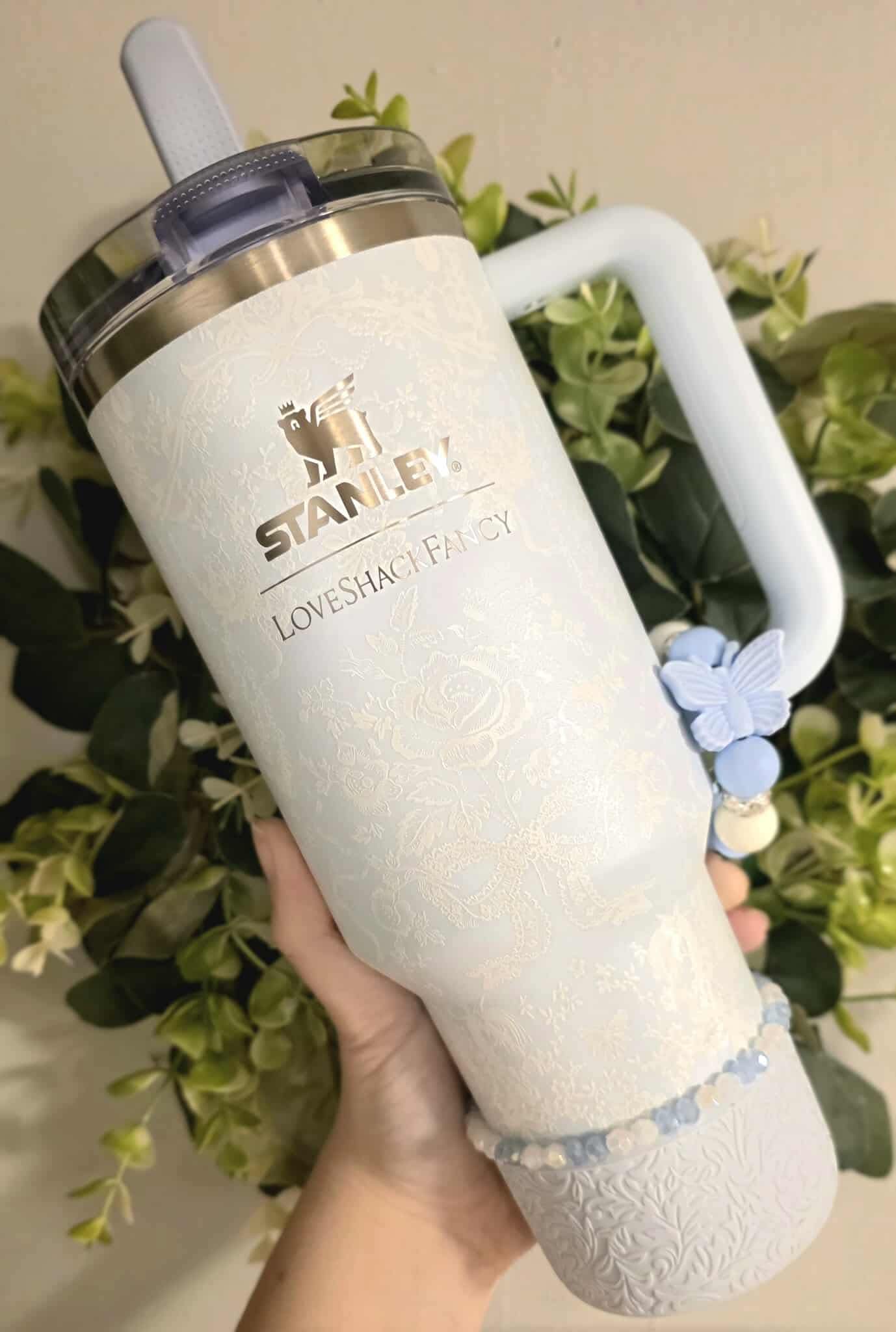 Bracelet Stack - Blue Butterfly - LSF Toscana Toile Alpine Blue