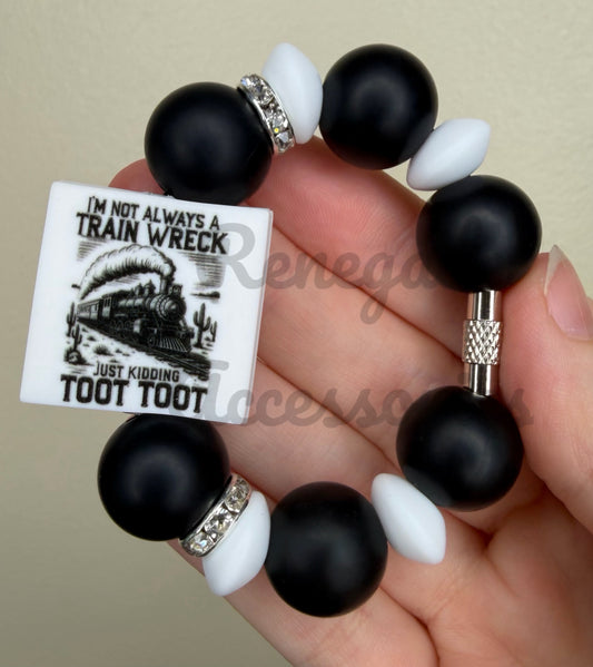 Silicone Charm - Train Wreck