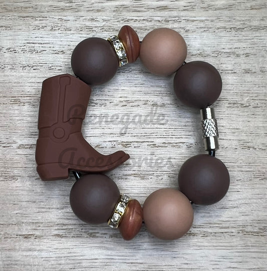 Silicone Charm - Cowboy/Cowgirl Boot - Howdy/Outwest
