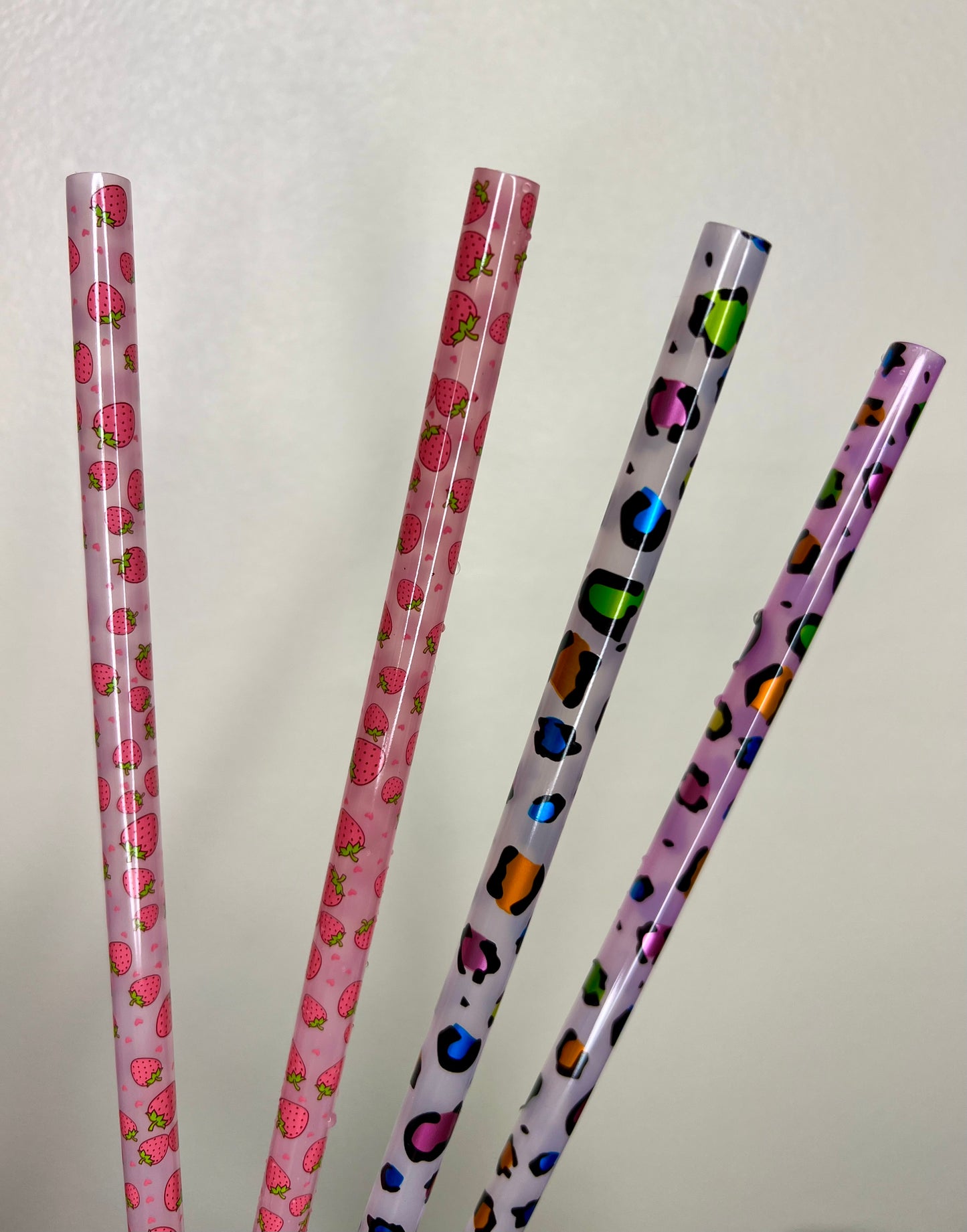 Color Changing Straw - Colorful Leopard