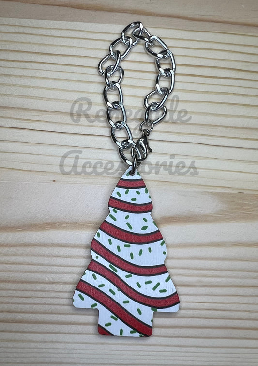 Metal Charm - Christmas Cake