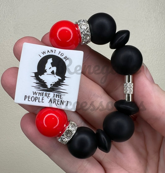 Silicone Charm - I Want To Be Where The People Aren’t - Mermaid Princess