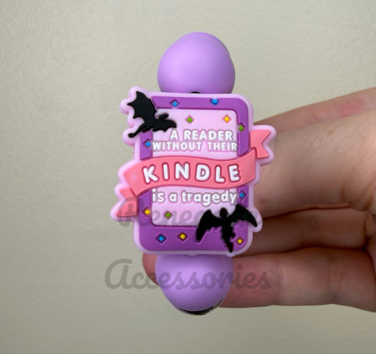 Silicone Charm - A Reader Without Her Kindle Is A Tragedy