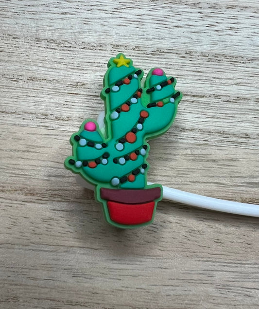 Straw Topper - Christmas Cactus - Flower